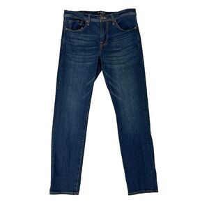 LVPL Jeans Mens 31 Blue Medium Wash Denim Stretch Cotton Blend Straight